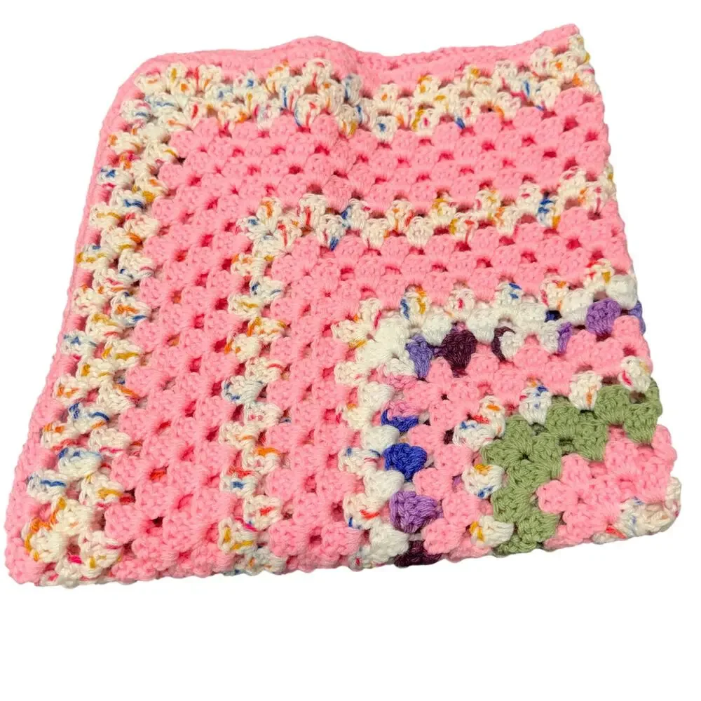 UNISEX Baby Blanket Handmade Classic‎ Retro Look Afghan NWOT STYLE #3695